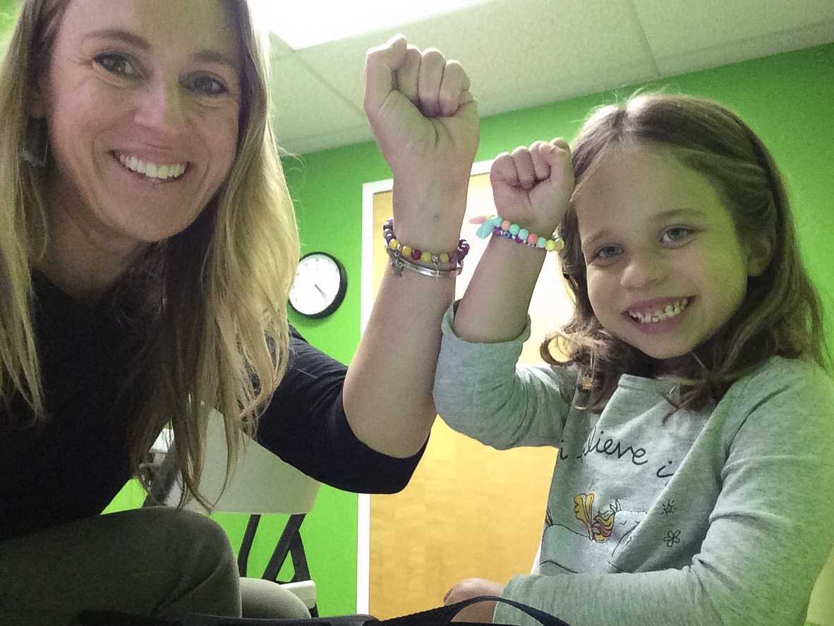 SLP working with a child